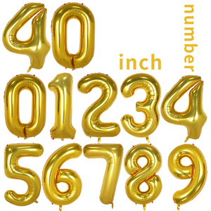 Palloncini Gonfiabili in Foil di Alta Qualità, Numeri da 0 a 9, 40 Pollici, Colorati, per Feste - Product Image 2