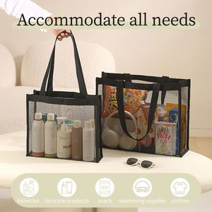 Bolsa de Aseo de Malla de Gran Capacidad, Bolsa de Almacenamiento Portátil con Drenaje para Natación al Aire Libre y Organización Diaria - Product Image 5