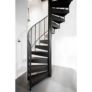 Customized small size hot dipped galvanized carbon steel spiral staircases