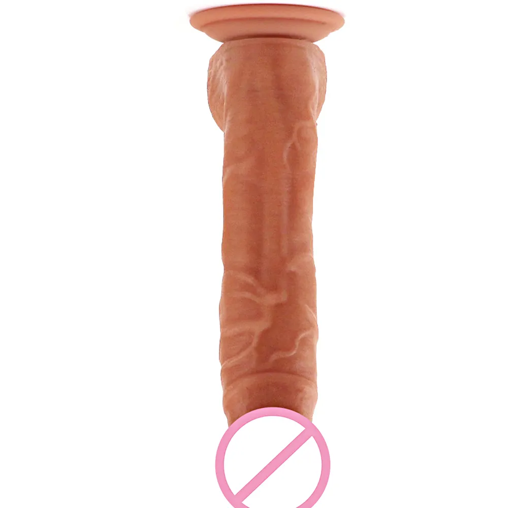 Lebensechter echter Penis Realistischer Dildo für Frauen Lesben Masturbation Flüssiger Silikon Gefälschter Schwanz Mit Saugnapf Frauen Adult Toys