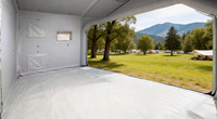 Tente gonflable robuste DWF, imperméable, pop-up, pour le camping/les situations d'urgence, avec structure pneumatique Drop-Stitch, déploiement rapide, 4 personnes