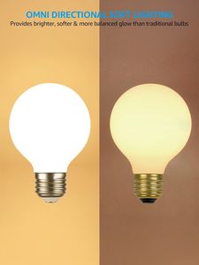<span class=keywords><strong>Dimmable</strong></span> LED Globe bulb 5W G45 G50 G60 G80 <span class=keywords><strong>G95</strong></span> G125 G150 Frosted Glass đèn cho khu dân cư phòng tắm 110V 220V E27 Vanity ánh sáng - Product Image 3
