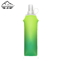 Gourde souple en TPU sans BPA de 500 ml avec bouchon magnétique à connexion rapide, étanche, idéale pour la course à pied, l'ultra-marathon, le cyclisme et la randonnée