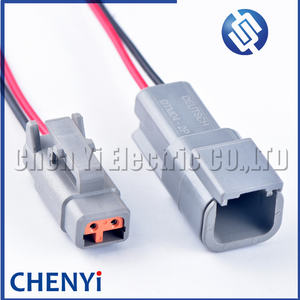 Deutsch Dtm Serie <span class=keywords><strong>2</strong></span> Pins Vrouwelijke Auto Waterdichte Connector Verzegelde Draad Harnas Plug DTM06-2S DTM04-2P Met 15Cm Draden - Product Image 1