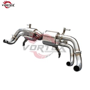 Échappement Catback Vortex Valvetronic - Acier inoxydable haute performance poli miroir 1,5 mm d'épaisseur pour AUDI R8 V10 5,2 L 2018-2023 - Product Image 3