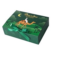 Neue Stilvolle Geschenkbox im Orientalischen Festival-Stil mit Schloss- und Mondmotiv, Schleife und Scharnier für Partys und Feiertage