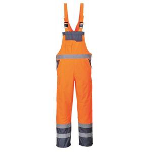 PORTWEST - S488ONR4XL Two tone unlined <b>orange</b>/blue navy bib and brace - EAN 5036108305209 <b>HI</b>-<b>VIS</b> WORKWEAR - Product Image 1