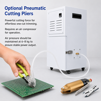 Extracteur de fumée de soudure et collecteur de fils de circuit imprimé haute pression KNOKOO FES220F pour ligne d'assemblage DIP anti-court-circuit