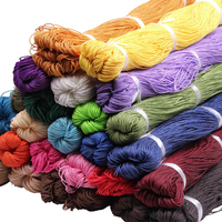 Cordon en nylon ciré écologique 1 mm, polyester de Taïwan pour la fabrication de bijoux DIY - pour colliers et bracelets