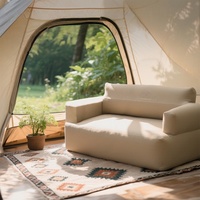 Canapé gonflable en tissu pour camping en plein air, festival de musique, matelas gonflable simple/double, chaise longue paresseuse pour la maison