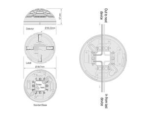 Détecteur de chaleur intelligent adressable approuvé LPCB, haute sensibilité, alarme incendie ABS pour hôtel - Product Image 4