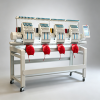 Machine à broder automatique à double tête 12 aiguilles, machine commerciale pour casquettes, uniformes et broderie de logos