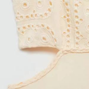 Vestido Mini de Lino Personalizado OEM para Verano, Casual, Cuello Cuadrado, Sin Mangas, Ajustado, Transpirable y Lavable para Mujer - Product Image 5