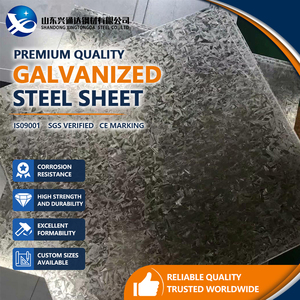 Chapa de Acero Galvanizado Regular de 0.40mm 1219mm DX52D Z150 G/sqm ASTM A653 para Materiales de Construcción - Product Image 1