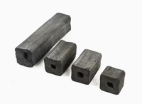 Charbon à chicha premium en cubes 25 mm, briquettes de charbon naturel à chicha avec trou, faible teneur en cendres, longue durée de combustion, vente en gros OEM