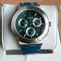 Montre LUCIANO, étanche, bracelet en acier inoxydable, automatique, chronographe, montre mécanique pour homme