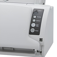 Scanner de documents compact A4 recto-verso FI-7030, 27 ppm, 54 ipm, CIS, 600 dpi, USB 2.0, blanc, pour bureau