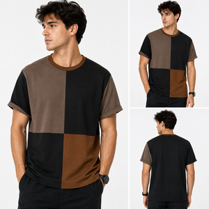Servicio OEM, Camiseta de Compresión de Punto Formal para Hombre de Alta Calidad, Hecha a Medida, 100% Algodón, Nueva Moda, Marca Personalizada - Product Image 5