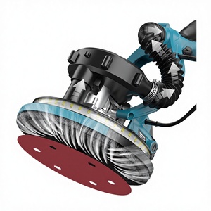 9inch Electric DIY <b>Wall</b> <b>Sanding</b> <b>Machine</b> with Variable Speed Self-Vacuuming Long-Handled Design 110V/220V/127V Compatible - Product Image 5