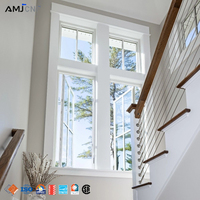 Ventanas Abatibles de Aluminio con Rotura de Puente Térmico AMJ, Ventanas Abatibles con Marco de Aluminio de Alta Eficiencia Energética para Viviendas y Edificios Comerciales