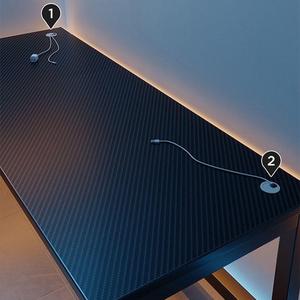 Escritorio para Juegos <span class=keywords><strong>en</strong></span> <span class=keywords><strong>Forma</strong></span> <span class=keywords><strong>de</strong></span> <span class=keywords><strong>L</strong></span>, Mesa para Jugadores <span class=keywords><strong>de</strong></span> Deportes Electrónicos, Escritorio para PC, Escritorio para Juegos <span class=keywords><strong>de</strong></span> Fibra <span class=keywords><strong>de</strong></span> Carbono - Product Image 4