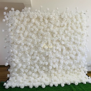 L-FW031 Wholesale Artificial <b>Flower</b> <b>Wall</b> <b>Panel</b> Silk <b>Flower</b> <b>Wall</b> <b>Panel</b> Silk <b>Flower</b> <b>Wall</b> Backdrop for Wedding Decoration - Product Image 3