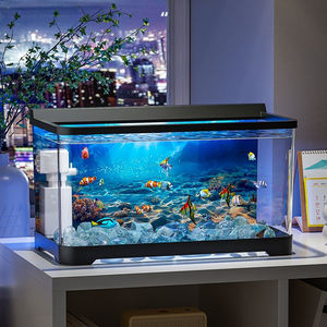 Tanque <span class=keywords><strong>de</strong></span> <span class=keywords><strong>peces</strong></span> rectangular con filtración para paisajismo doméstico y decoración <span class=keywords><strong>de</strong></span> sala <span class=keywords><strong>de</strong></span> estar accesorios <span class=keywords><strong>de</strong></span> acuario para uso doméstico - Product Image 2