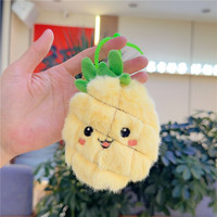 Peluche en peluche moelleuse de dessin animé, peluches, jouets en peluche, fruits, poupée, ananas, fraise, mangue, pomme, porte-clés