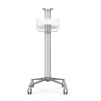 Chariot médical mobile en alliage d'aluminium, chariot d'hôpital, support de moniteur léger et peu encombrant pour moniteur de patient d'hôpital