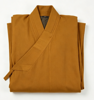 Tissu pour uniforme de moine 100 % polyester, couleur personnalisée, faible MOQ, antistatique, séchage rapide, pour vêtements monastiques bouddhistes Kasaya