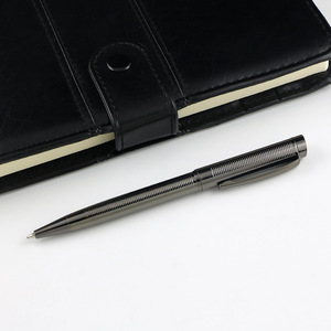 Factory Supply Electroplated Metal Rotating Ballpoint <b>Pen</b> Titanium-plated Nickel-plated <b>Engraved</b> Scribed Sports Promotional Gift - Product Image 1