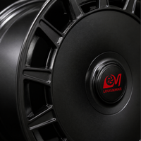 Nouvelle jante en alliage d'aluminium forgé LM, style turbofan monobloc, noir mat, 18-22 pouces, 5x114.3