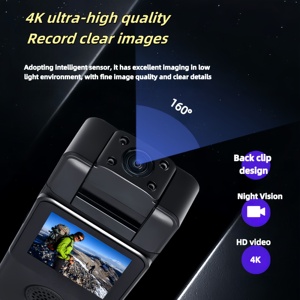 Nueva cámara portátil Y6 <span class=keywords><strong>Pocket</strong></span> 4K para exteriores 1080P 30fps pantalla LCD infrarroja impermeable grabadora portátil Vlog Cámara <span class=keywords><strong>Digital</strong></span> - Product Image 4