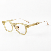 Monture de lunettes optiques en acétate à motif uni de style classique pour adultes unisexe, avec verres en titane pur