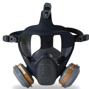 Masker Gas sertifikasi <span class=keywords><strong>CE</strong></span> EN136, proses tepi terikat penutup wajah penuh 356G Respirator Industri Ringan - Product Image 3