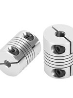 Accouplements de tige universels en acier inoxydable à ressort filaire, connecteurs flexibles pour moteur, encodeur, vis à billes, machine