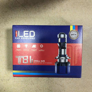 H4 H7 9005 9006 H11 feux de croisement MT9 ampoules de phares à LED Mini objectif de projecteur Canbus Hi/Lo Beam Kit de phares à LED avec base bleue - Product Image 5