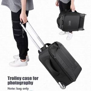Échantillon gratuit : sac de voyage convertible 2-en-1 à roulettes pour appareil photo reflex numérique, sac à dos trolley - Product Image 6