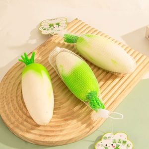 Juguete Blandito de Frutas y Verduras de Simulación al por Mayor con Bolsa de Red, Bola Antiestrés Realista de Comida para Niños - Product Image 3