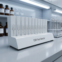 Support de détection rapide ESR blanc résistant aux produits chimiques à 10 trous pour tubes ESR de 1,28 ml et 1,6 ml