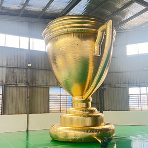 Trofeo inflable de <span class=keywords><strong>copa</strong></span> dorada <span class=keywords><strong>gigante</strong></span> de 6m de alto, Trofeo publicitario inflable personalizado para Decoración - Product Image 5