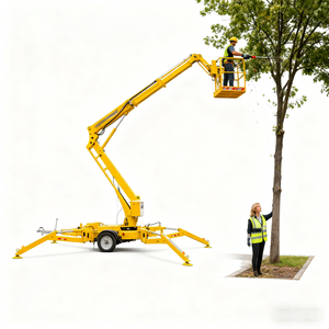 Elevador de pluma remolcable Man Lift 12M 14M 16M 18M Remolque eléctrico o diésel Elevador de pluma articulado - Product Image 1