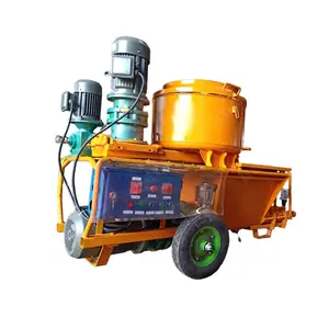 screw putty pump KLW-180 J mortar spraying machine with mixer for ceiling plaster with mini air compressor