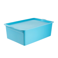 Caja de Almacenamiento de Plástico PP Personalizada OEM con Tapa, Contenedor Organizador Apilable