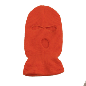 Basso Logo personalizzato all'ingrosso MOQ all'aperto a prova di vento equitazione 3 fori in maglia acrilica passamontagna maschere visiera con Stock - Product Image 5