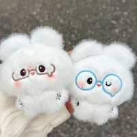 Porte-clés en peluche personnalisé en forme d'animal, jouet promotionnel en peluche avec rembourrage en coton PP, design et taille personnalisables