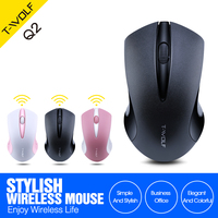 Murah Mouse Nirkabel Kecil Portabel 2.4G Pink Putih Hitam Dpi 1200 Mouse Kantor Bisnis Mouse Populer