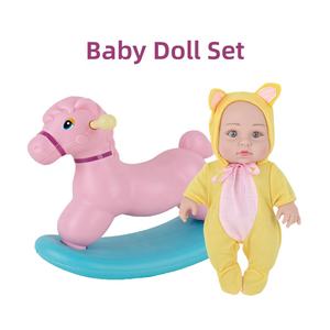 2024 vente chaude Reborn bébé jouets coupe bébé poupée ensemble Arabella et Oliver 10 pouces <span class=keywords><strong>corps</strong></span> <span class=keywords><strong>dur</strong></span> bébé poupée pour les filles - Product Image 2