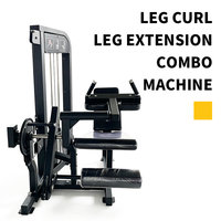 Machine de musculation professionnelle 2-en-1 réglable à charges guidées pour curls et extensions des jambes, en acier, pour entraînement des jambes, équipement de fitness pour centre de musculation et bodybuilding