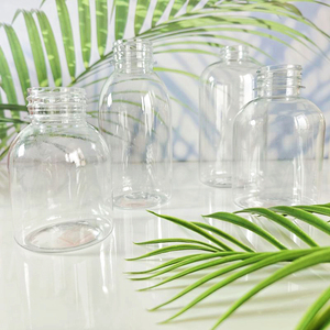 Rõ Ràng Chai Rỗng Cho Nước Trái Cây Làm Đầy 250Ml 350Ml Vòng Pet Nước Giải Khát Chai Nhựa 8Oz Mason Côn Pet Chai Với Bạc Nắp - Product Image 2